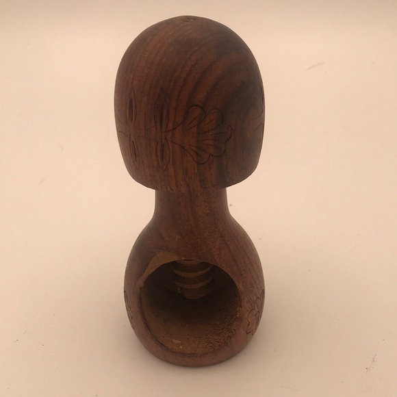 Other - VTG Hand‎ Carved Mushroom Shape Nut Cracker from Italy